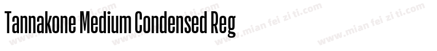 Tannakone Medium Condensed Regular字体转换